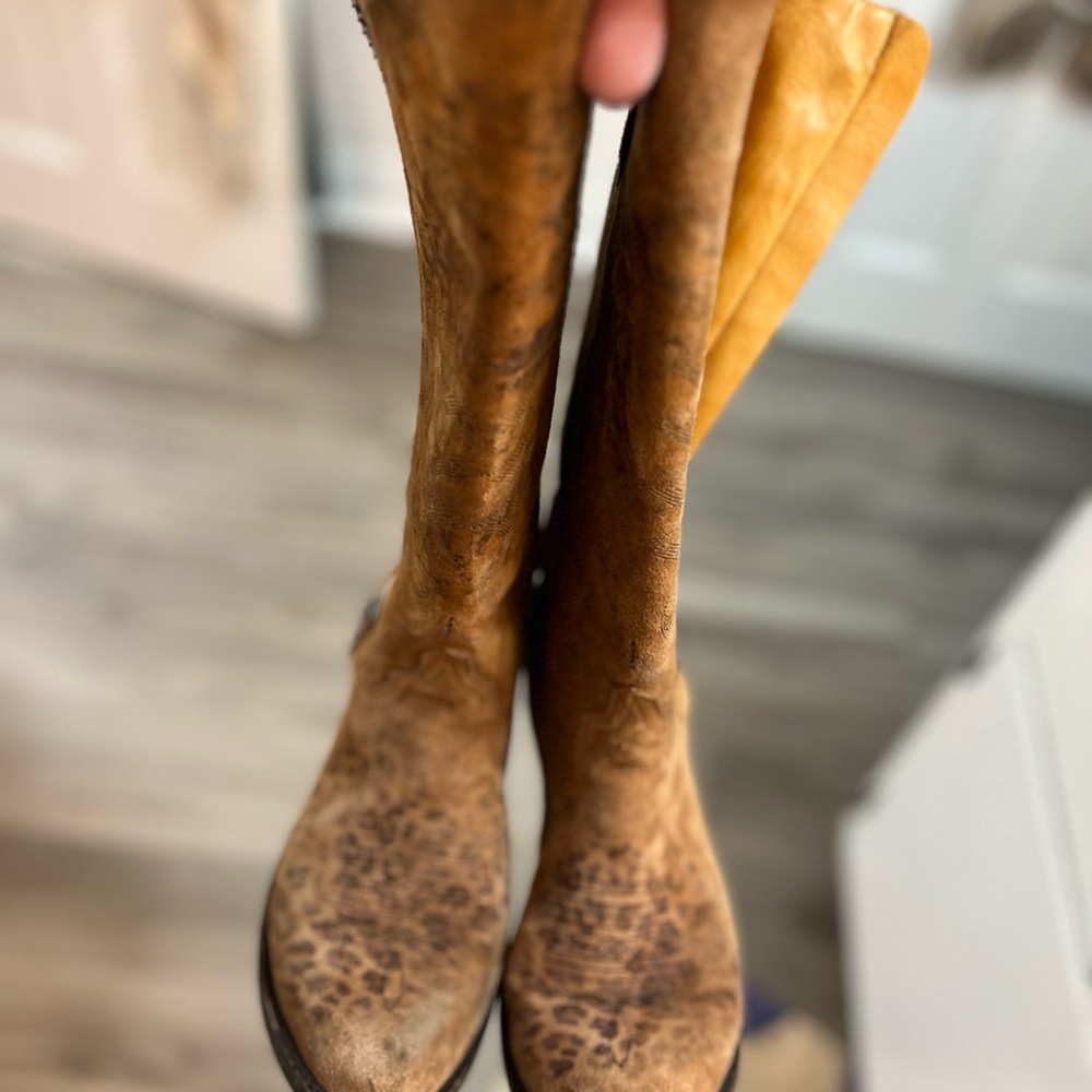 Old Gringo Tan Leather Heeled Boots